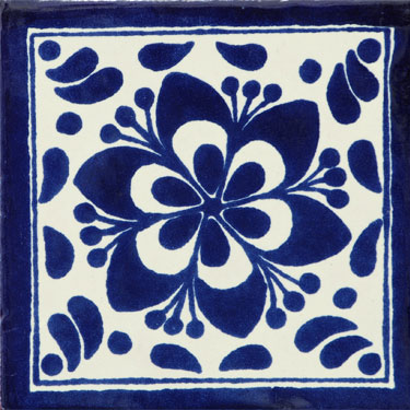 Mexican Clay Tile Jardin Azul 1024
